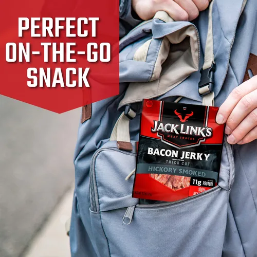 Vista 7 de Jack Link's Paquete de carne seca de res y tocino – Snacks de carne listos para comer llenos de proteínas