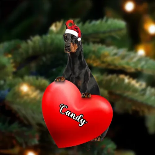 Vista 135 de Adornos de Navidad personalizados para perros, nombre personalizado, adorno de Malamute de Alaska, adornos acrílicos, regalos de Navidad, amantes