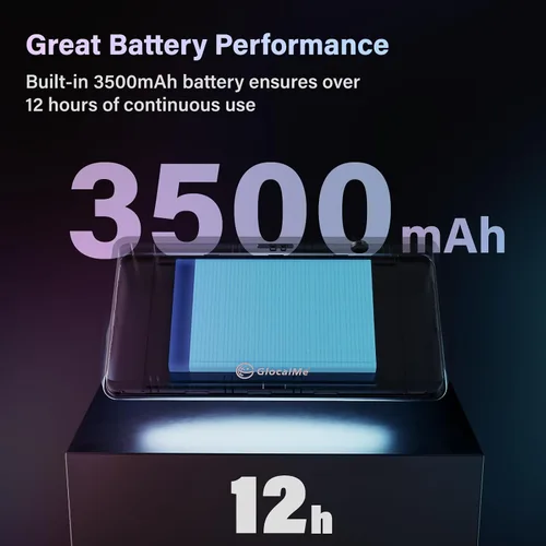 Vista 5 de GlocalMe DuoTurbo 4G LTE Hotspot WiFi portátil para viajes en más de 200 países, dispositivo de punto de acceso móvil con datos globales de 1.1GB