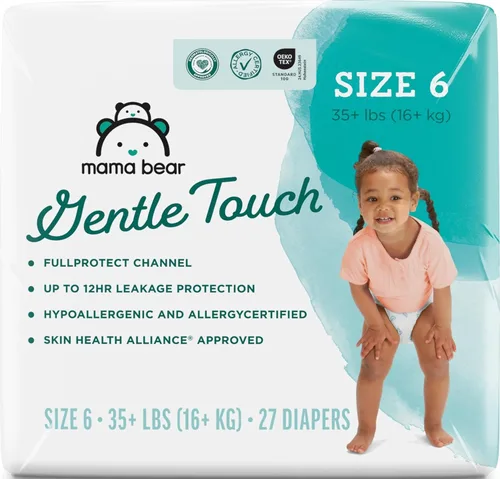 Vista 19 de Marca Amazon - Pañales Mama Bear de toque suave, talla 1, 50