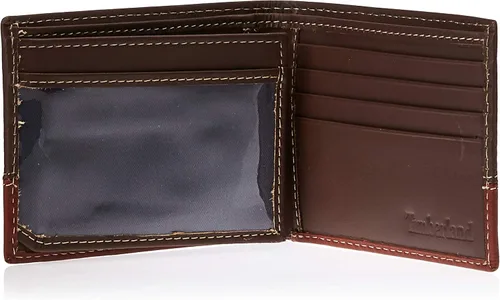Vista 40 de Timberland Men's Leather Passcase Bifold Wallet Hybrid