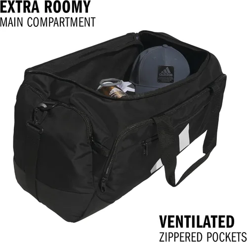 Vista 2 de adidas Defender 5.0 - Bolsa de lona duradera para deportes, gimnasio y viajes