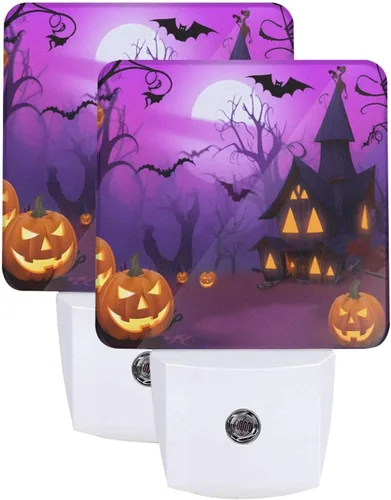 Vista 29 de Juego de 2 luces nocturnas patrióticas del 4 de julio, luces nocturnas LED con sensor automático de EE. UU., lámpara de sensor enchufable