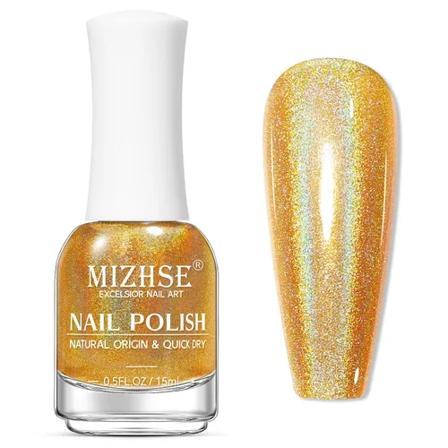 Vista 24 de MIZHSE Esmalte de uñas base y capa superior de secado rápido, 15 ml 0.5 fl oz Esmalte de uñas básico no gel de secado al aire rápido, protector