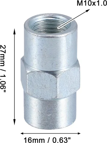 Vista 5 de X AUTOHAUX 10 unids motocicleta freno línea tubo accesorios M10x1mm para 3/16 "líneas de freno hidráulico Unión conector de tubería de freno duradero