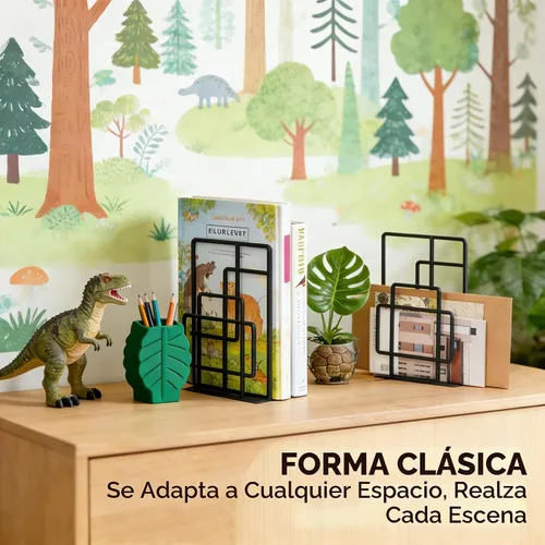 Vista 2 de SRIWATANA Extremos de libros resistentes, sujetalibros decorativos
