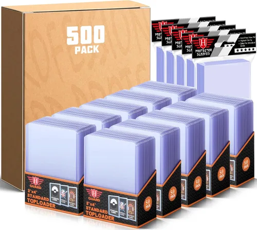 Vista 10 de 50 sobres para tarjetas, fundas de plástico duro de 3 x 4 pulgadas
