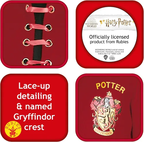 Vista 3 de Rubies Quidditch Harry Potter Deluxe Costume