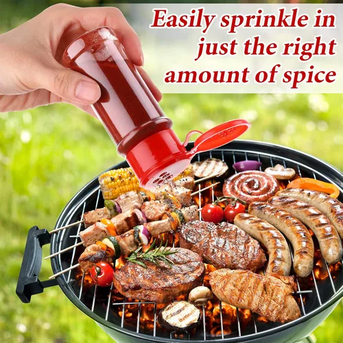 Vista 6 de 50 botellas de plástico de 3.5 onzas líquidas para especias con tapa, recipiente vacío transparente para almacenar hierbas, polvos, cocina