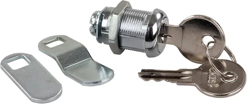 Vista 4 de JR Products 00325 Cerradura de llave de puerta con compartimento estándar - 1-1/8", color plateado