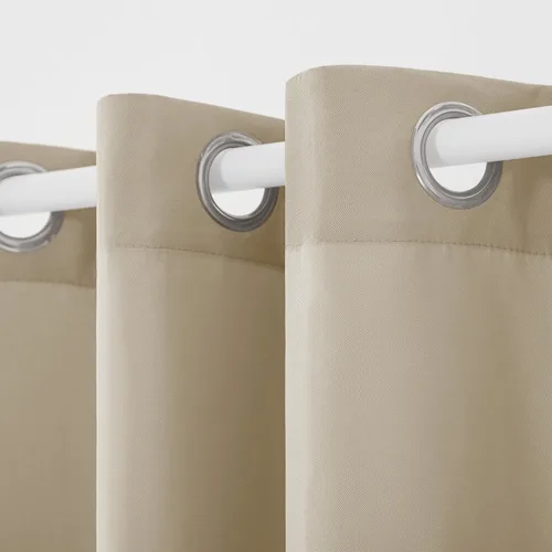 Vista 61 de TOWN & COUNTRY BASICS Cabana Cortinas Sólidas de Peso Pesado para Interiores y Exteriores, Opacidad de Filtrado de Luz con Parte Superior de Ojales