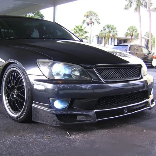Vista 6 de Parachoques delantero parrilla de malla compatible con Lexus IS300 Altezza JDM 3D estilo diamante estilo ABS protector de plástico ABS 2001 2002