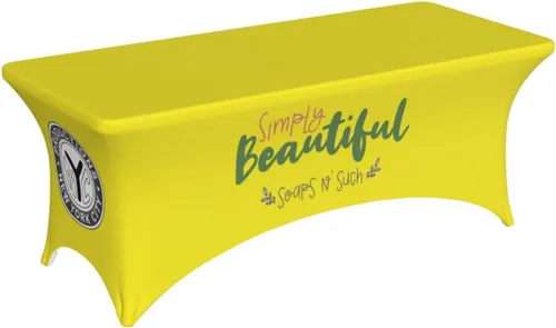 Vista 3 de DUNHUANG Mantel personalizado con logotipo de empresa o mantel personalizado con texto personalizado con fotos para cumpleaños, boda, aniversario