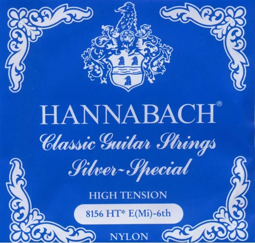 Vista 8 de Hannabach Serie 815 - Cuerda de guitarra (tensión baja) plateada especial, única E1 para guitarra clásica (652511)