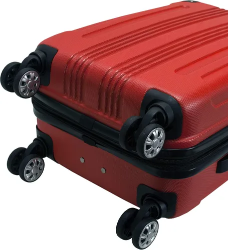 Vista 7 de Rockland London Equipaje con carcasa rígida con ruedas, Rojo), F190-RED