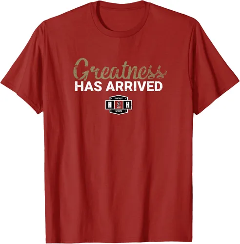 Vista 72 de Fantasy Sports Greatness Has Arrived Camiseta Negro