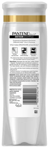 Vista 2 de Pantene Pro-V Champú Volumen Puro para Cabello Fino - 12.6 oz