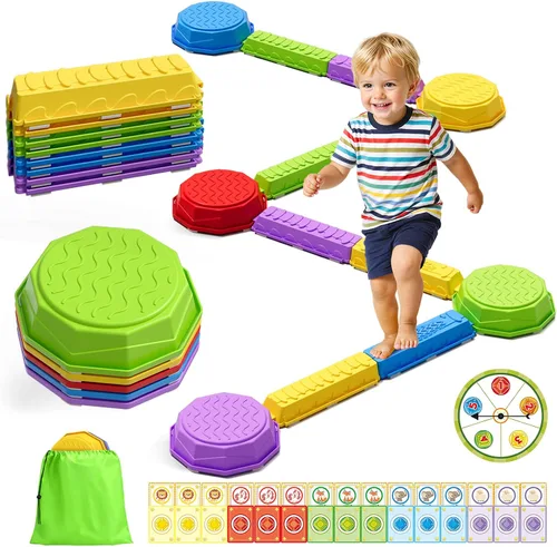 Vista 10 de Wee Wonders Piedras iluminadas y haz de equilibrio para niños, juguetes