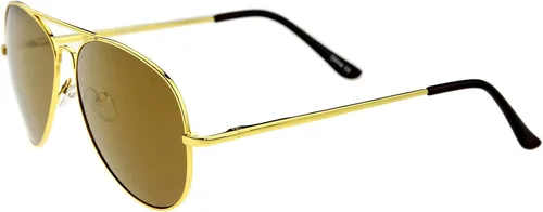 Vista 4 de Classic Metal Frame Spring Hinges Color Mirror Lens Aviator Sunglasses 56mm