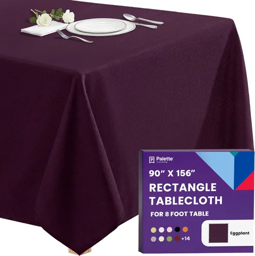 Vista 41 de Gee Di Moda - Mantel rectangular de 60 x 84 pulgadas – Mantel rectangular de poliéster lavable para mesa de 5 pies