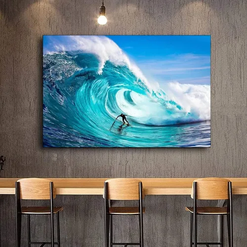 Vista 3 de XLPOP Cuadro colgante de The Sport of Surfing, pósteres de impresión en lienzo HD, decoración moderna del hogar, arte de pared, lienzo enmarcado, 08