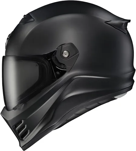 Vista 18 de ScorpionEXO Covert FX - Casco integral para motocicleta adulto estilo Street Fighter - bolsillos para altavoces con Bluetooth, certificación DOT ECE