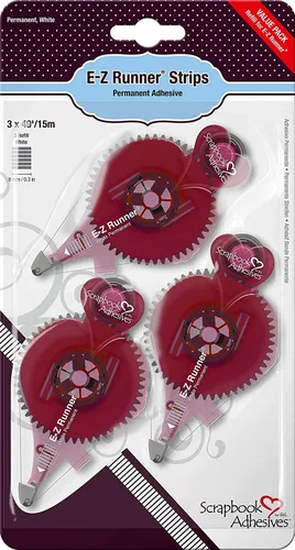 Vista 8 de Scrapbook Adhesives por 3L - EZ Runner - Aplicador adhesivo para álbumes de recortes, dispensador de cinta adhesiva de doble cara de 49 pies