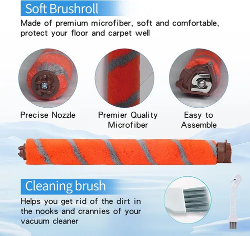 Vista 3 de Rodillo de cerdas blandas para filtro de espuma Hepa, piezas de repuesto compatibles con Shark DuoClean NV800 NV800W NV801 NV801Q NV803 UV810