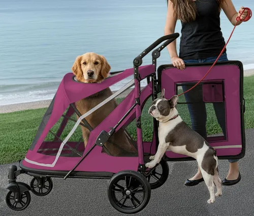 Vista 8 de Pet Gear Cochecito para mascotas sin cremallera, Apple