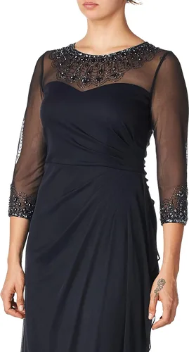 Vista 2 de Alex Evenings Vestido largo de cuello de corazón para mujer, corte A