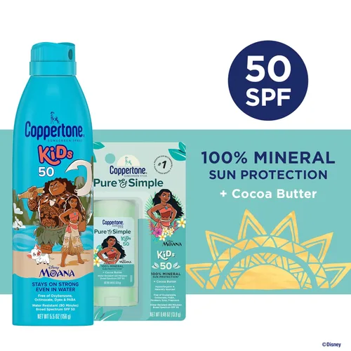 Vista 4 de Coppertone Spray protector solar para niños SPF 50 5.5 Oz