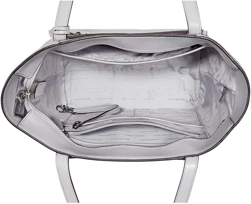 Vista 5 de MICHAEL Michael Kors Whitney - Bolso pequeño de cuero con guijarros, Gris (Pearl Grey), 38F8CHMS3L