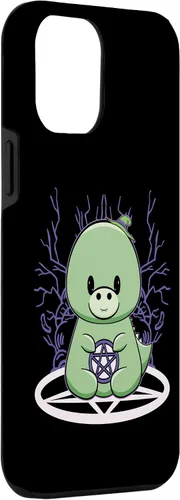 Vista 10 de iPhone 15 Dinosaur Tyrannosaurus With Pentagram Halloween Case