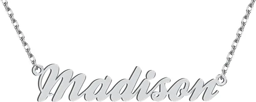 Vista 333 de Personalized Custom Name Pendant Necklace Stainless Steel for Women