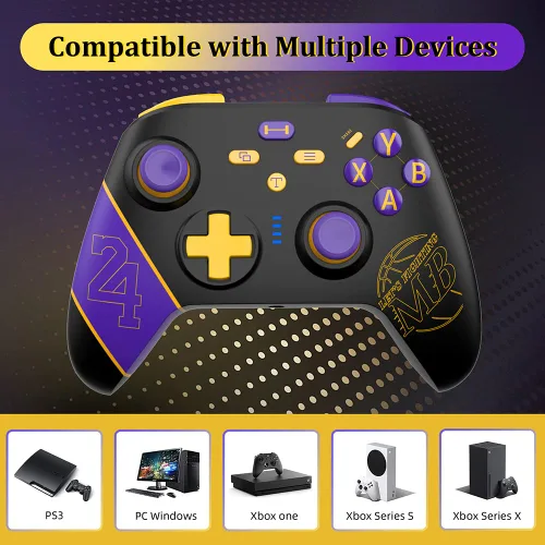 Vista 3 de LKHSYAN Wireless Controller for Xbox One 2.4GHZ PC Game Controller Compatible with Xbox Series XSXbox OneXbox One SOne XWindows 7810 Built-in Dual