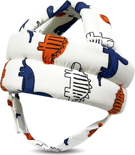 Vista 9 de Protector de cabeza de bebé para gatear caminando, casco de bebé ajustable sin golpes y cojín suave, gorra de seguridad infantil para niños que