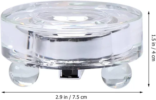 Vista 2 de Uonlytech Base de lámpara de mesa con luces LED, base iluminada para cristal de resina, arte de resina, soporte de arte de vidrio, enchufe de EE.