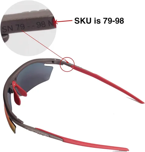 Vista 6 de Walleva - Lentes de repuesto para gafas de sol Rudy Project Rydon, 16 opciones disponibles