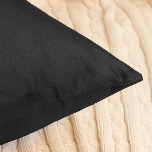 Vista 8 de Coddsmz Paquete de 4 fundas decorativas de 100% algodón para cojín cuadrado, funda de almohada de color liso para bricolaje, para sofá y dormitorio