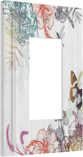Vista 28 de Cubiertas de Placas de Pared Dúplex Individual con Sol Minimalista Moderno de Palabras Inspiradoras Abstractas Boho, Cubierta de Interruptor de Luz
