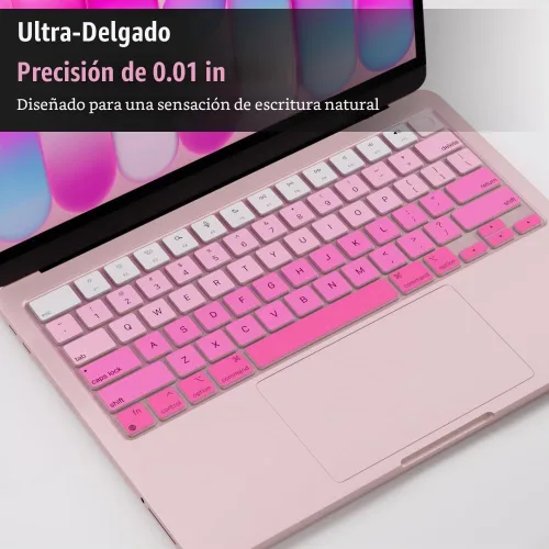 Vista 3 de ProElife Funda de teclado para MacBook Neo 2026 de 13 pulgadas con chip Apple A18Pro /A3404, protector de teclado ultrafino de alta calidad