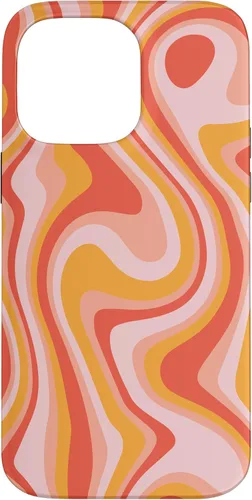 Vista 21 de iPhone 16 Retro Groovy Liquid Swirl Hippie 70's 80's Psychedelic Case