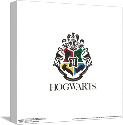 Vista 10 de Trends International Gallery Pops Harry Potter - Póster de pared moderno de Hogwarts Crest, 12 x 12 pulgadas, versión enmarcada en negro