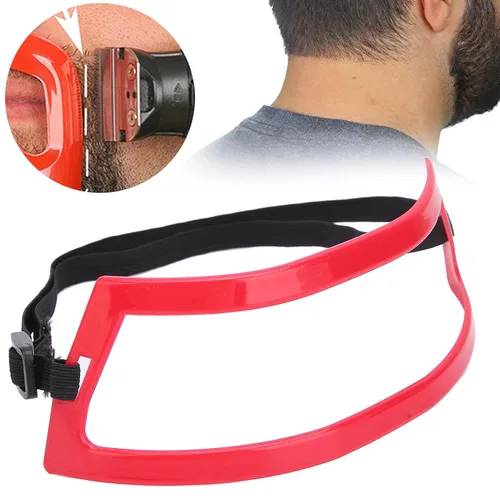 Vista 4 de Plantilla de afeitado de cuello de pelo y línea de cabello Recorte de línea de cabello Herramienta de modelado de cabello Plantilla de afeitado