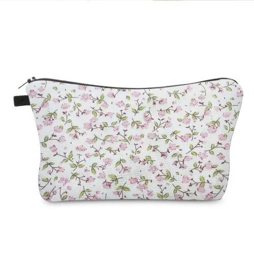 Vista 13 de FITINI Bolsa de maquillaje de aguacate de viaje, pequeña bolsa organizadora de cosméticos portátil para mujeres y niñas, con cremallera