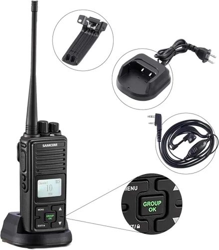 Vista 5 de SAMCOM Walkie Talkies Clip para cinturón de repuesto original para radios bidireccionales SAMCOM FPCN30A FPCN10A, 2 paquetes