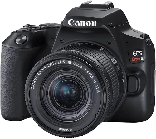 Vista 2 de Canon EOS Rebel SL3 Cámara DSLR con lente de 0.709-2.165 in (negro) (3453C002), tarjeta de memoria de 64GB, kit de filtro de color, funda, kit