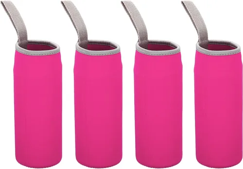 Vista 16 de PATIKIL Fundas para botellas de agua, bolsa de transporte con aislamiento de neopreno con correa para el dedo