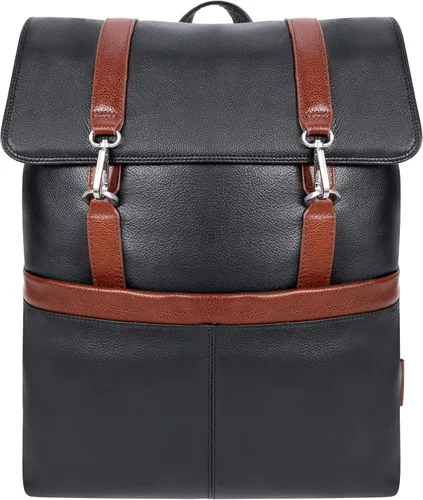 Vista 2 de McKlein U Series Element Mochila para portátil, cuero negro (18472)