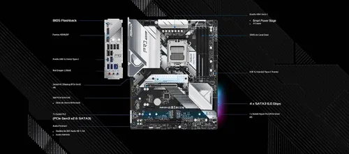 Vista 3 de ASRock Placa base de procesadores B650 PRO RS AMD Ryzen serie 7000